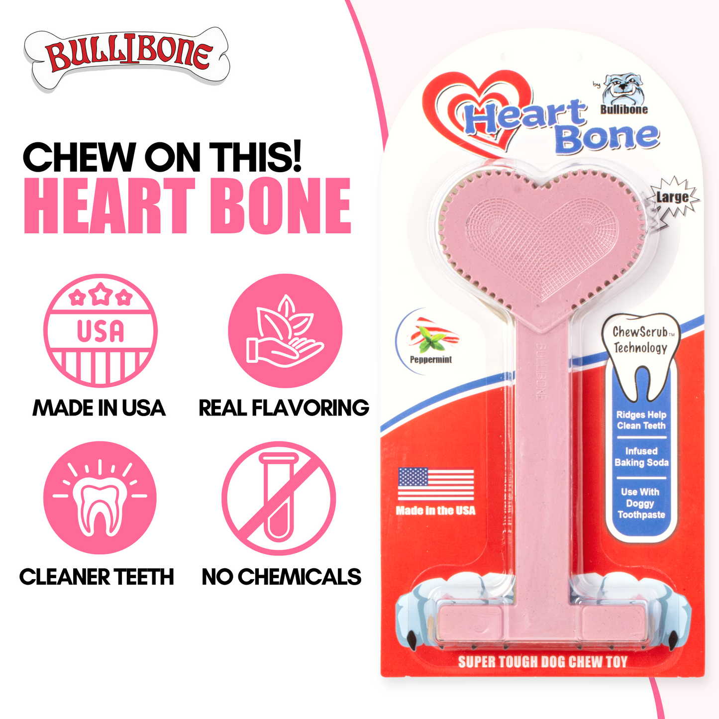 heart dog toy