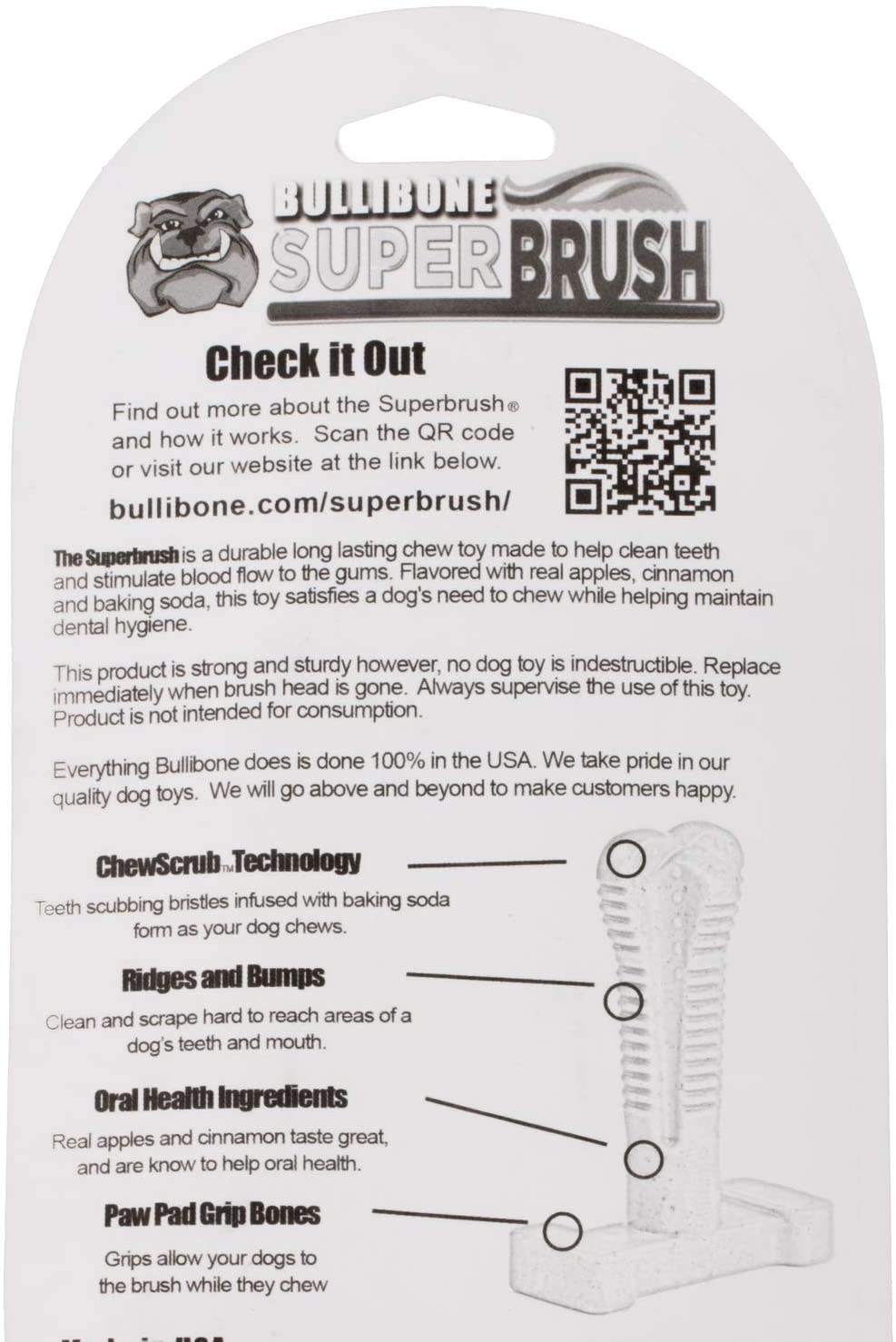 Dog bone toothbrush