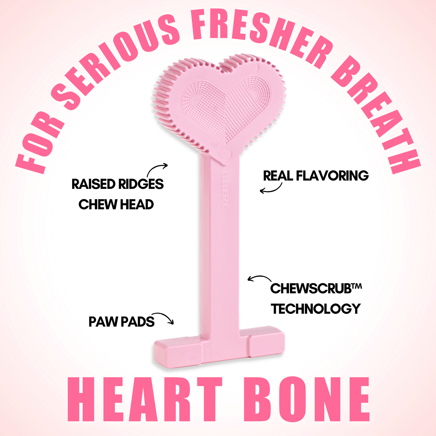 heart dog toy