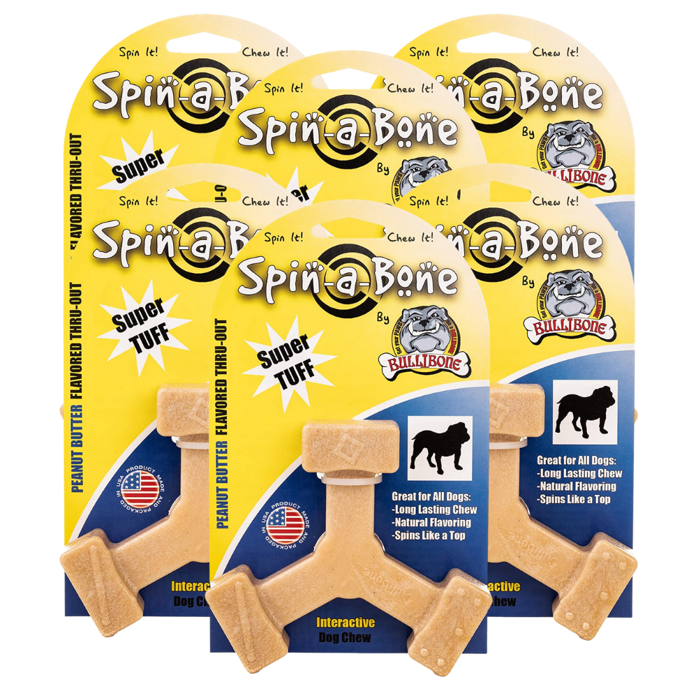 Spin-a-bone 6 pack - Peanut butter