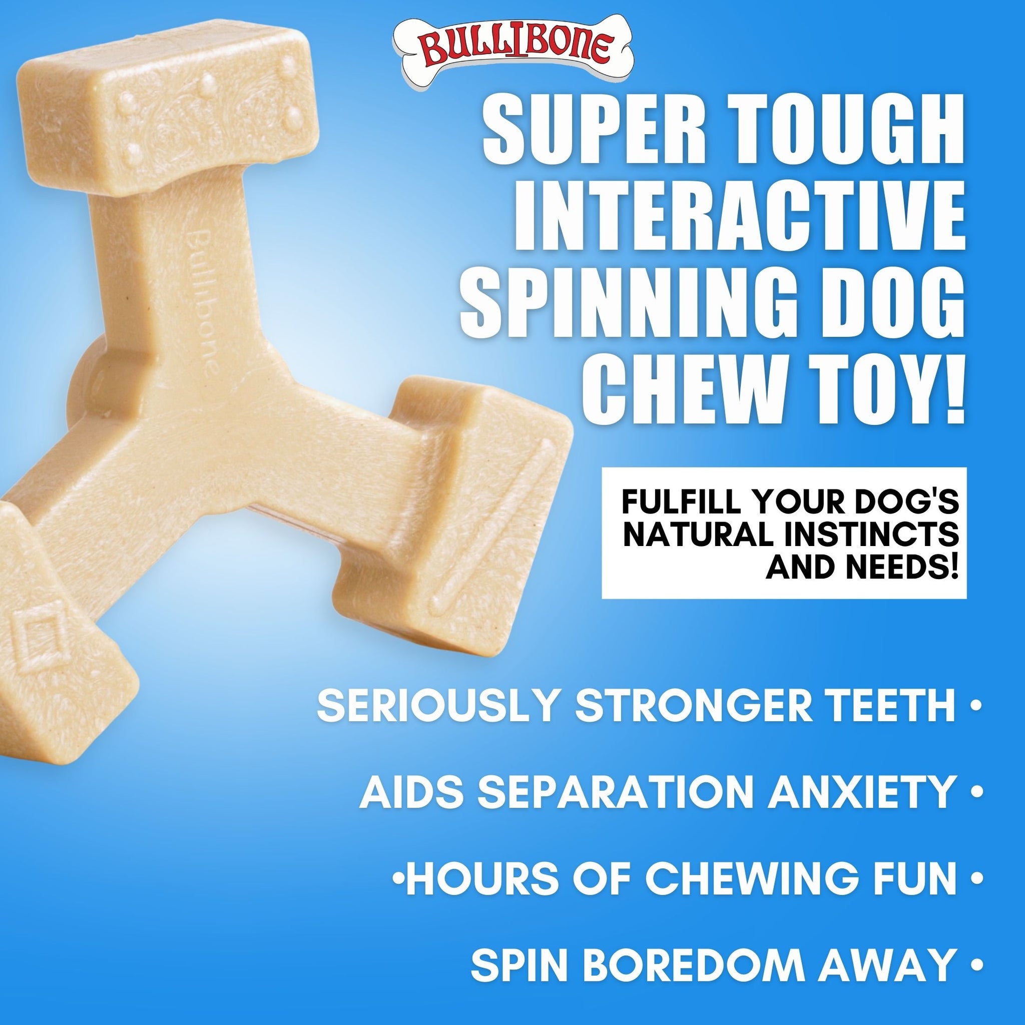 Self Play Dog Toys: Spin-a-Bone – shopbullibone